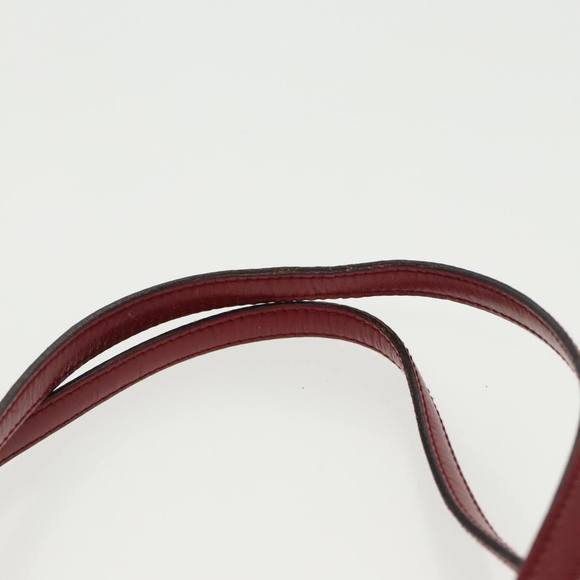 PRADA Hand Bag Nylon Red Silver Auth 95372 - Picture 8 of 16